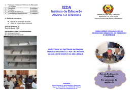 Instituto de Educa&ccedil;&atilde;o Aberta e &agrave; Dist&acirc;ncia