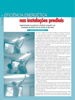 efici&ecirc;ncia energ&eacute;tica nas instala&ccedil;&otilde;es prediais