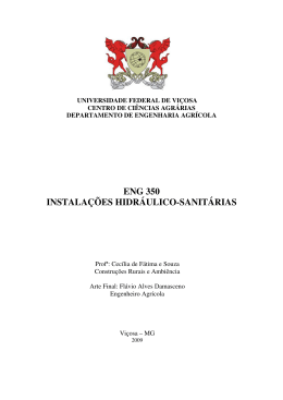 ENG 350 INSTALA&Ccedil;&Otilde;ES HIDR&Aacute;ULICO-SANIT&Aacute;RIAS