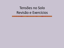 Tens&otilde;es no Solo Revis&atilde;o e Exerc&iacute;cios