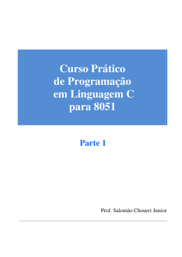 Curso Prático de Programação em Linguagem C para 8051