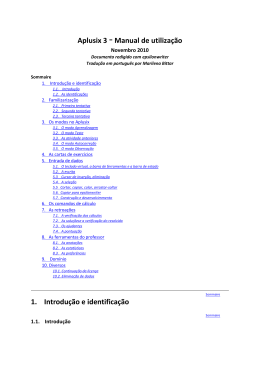 Aplusix 3 -Manual de utiliza&ccedil;&atilde;o 1. Introdu&ccedil;&atilde;o e identifica&ccedil;&atilde;o