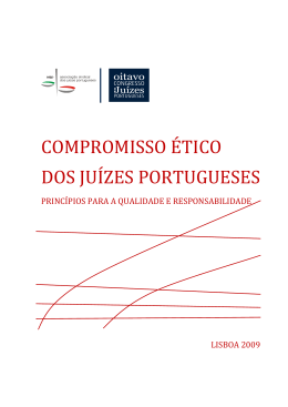 Compromisso Ético dos Juízes Portugueses - Princípios para