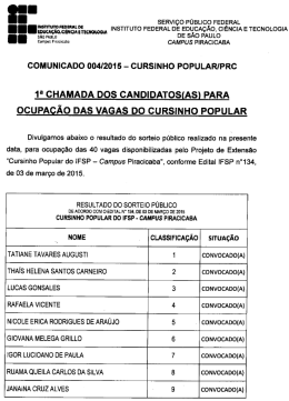 resultado... - IFSP-PRC