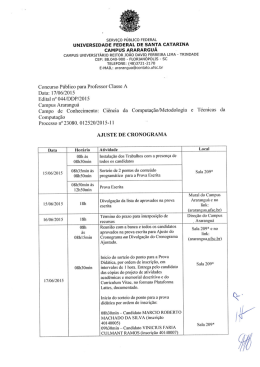 cronograma ajustado - UFSC Campus Araranguá