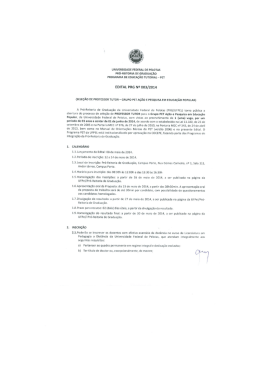 Edital 003-2014 PET GAPE