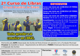 _* ím a .rasnei " eI ¡Iaiçs Curso com início em 1210812014 (3ã