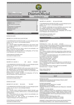 Di&aacute;rio Oficial do Estado do Acre