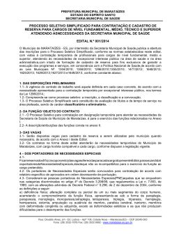 processo seletivo simplificado para contratação e cadastro de