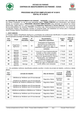 CENTRAIS DE ABASTECIMENTO DO PARAN&Aacute;