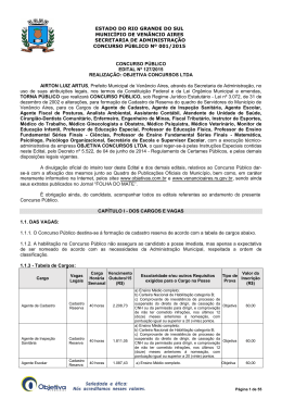 Edital n&deg; 127/2015 - Objetiva Concursos