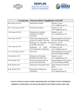 Edital n&ordm; 001/2013