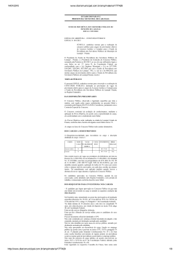 Edital de Abertura - Confira Concursos