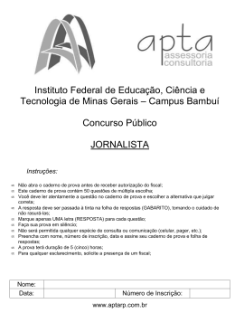 Prova Jornalista