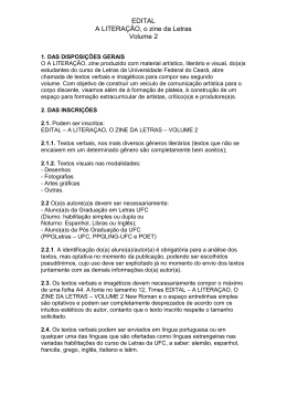 edital - Universidade Federal do Cear&aacute;