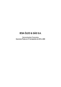 2010 - Relat&oacute;rio Anual - Balan&ccedil;o