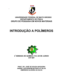 INTRODU&Ccedil;&Atilde;O A POL&Iacute;MEROS