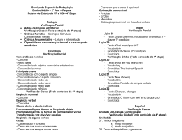 Roteiro de Estudos - 4&ordf; etapa