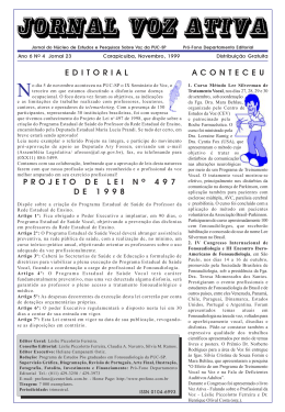 Jornal Voz Ativa 23 – Ano 6 - PUC-SP