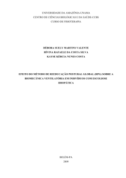 efeito do m&eacute;todo de reeduca&ccedil;&atilde;o postural global( rpg)