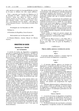 Decreto-Lei n.&ordm; 564/99