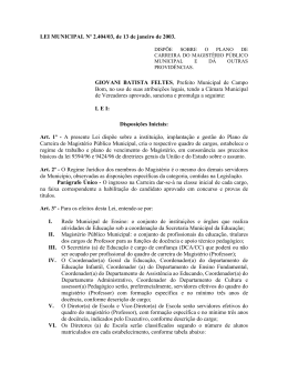 LEI MUNICIPAL N&ordm; 2