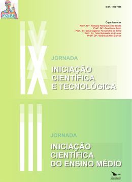 INICIA&Ccedil;&Atilde;O CIENT&Iacute;FICA E TECNOL&Oacute;GICA INICIA&Ccedil;&Atilde;O CIENT&Iacute;FICA