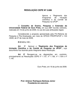 Resolu&ccedil;&atilde;o CEPE 3686 - Propp