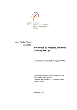 RELATÓRIO DE Estágio Ana PP Guerreiro