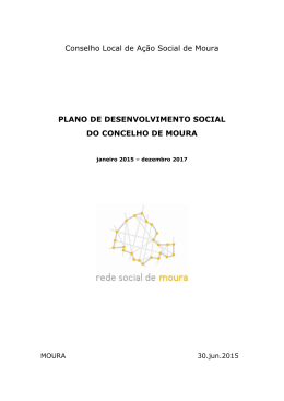 Plano Desenvolvimento Social de Moura