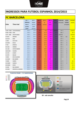 fc barcelona ingressos para futebol espanhol 2014/2015