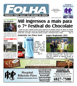 Edi&ccedil;&atilde;o: 1567 De - Folha Ribeir&atilde;o Pires