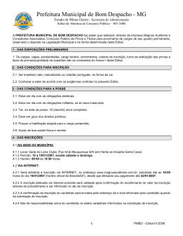 Prefeitura Municipal de Bom Despacho - MG