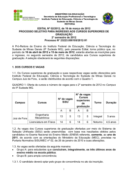 EDITAL Nº 02/2012, de 16 de março de 2012