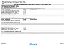 TODOS OS CURSOS - Copeve - Universidade Federal de Alagoas