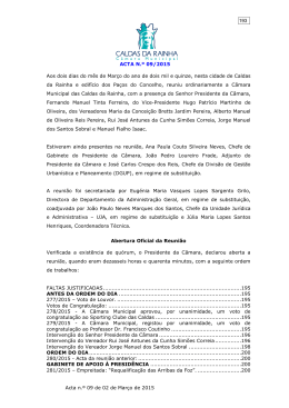 Acta 09 de 2015 - C&acirc;mara Municipal das Caldas da Rainha