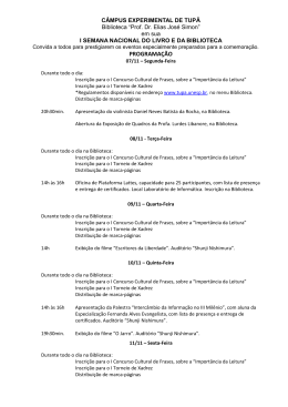 Programa&ccedil;&atilde;o Oficial