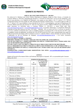 GABINETE DO PREFEITO