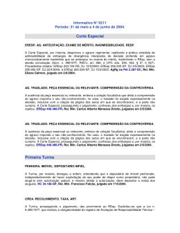 Informativo N&deg; 0211 - OAB: Ordem dos Advogados do Brasil