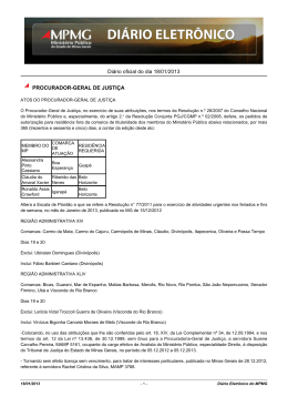 Diário oficial do dia 18/01/2013 PROCURADOR