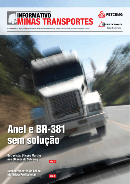 Anel e BR-381 sem solução