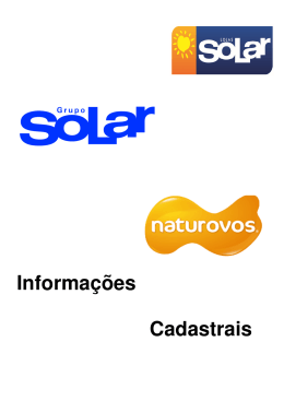 Informa&ccedil;&otilde;es Cadastrais