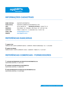 INFORMA&Ccedil;&Otilde;ES CADASTRAIS REFER&Ecirc;NCIAS