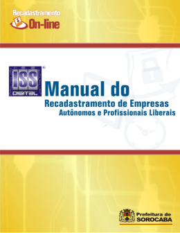 Manual do Recadastramento