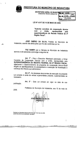 PREFEITURA DO M_l¿NICÍPIO DE INDAIATUBA