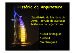 História da Arquitetura