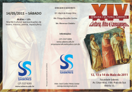 XIV Semana Cultural Saberes
