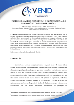 professor, mas isso caí no enem? o exame nacional do ensino