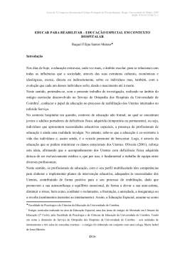 4816 EDUCAR PARA REABILITAR &ndash; EDUCA&Ccedil;&Atilde;O ESPECIAL EM