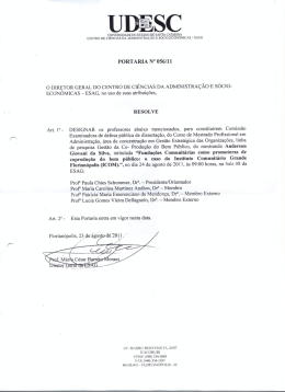 PORTARIA N° 056/11